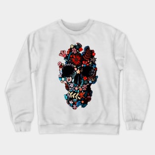 Flowery Skull Crewneck Sweatshirt